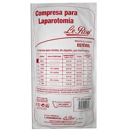 COMPRESA PARA LAPAROTOMIA ESTERILIZADA
